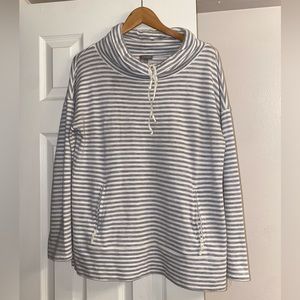 Talbots Striped Turtleneck